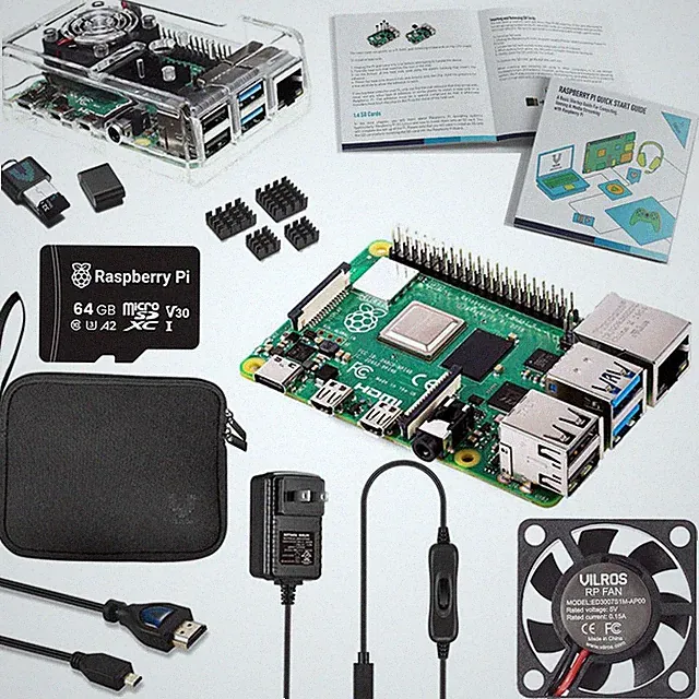 Vilros Raspberry Pi 4 Complete Starter Kit- Includes Raspberry Pi 4 Board Fan